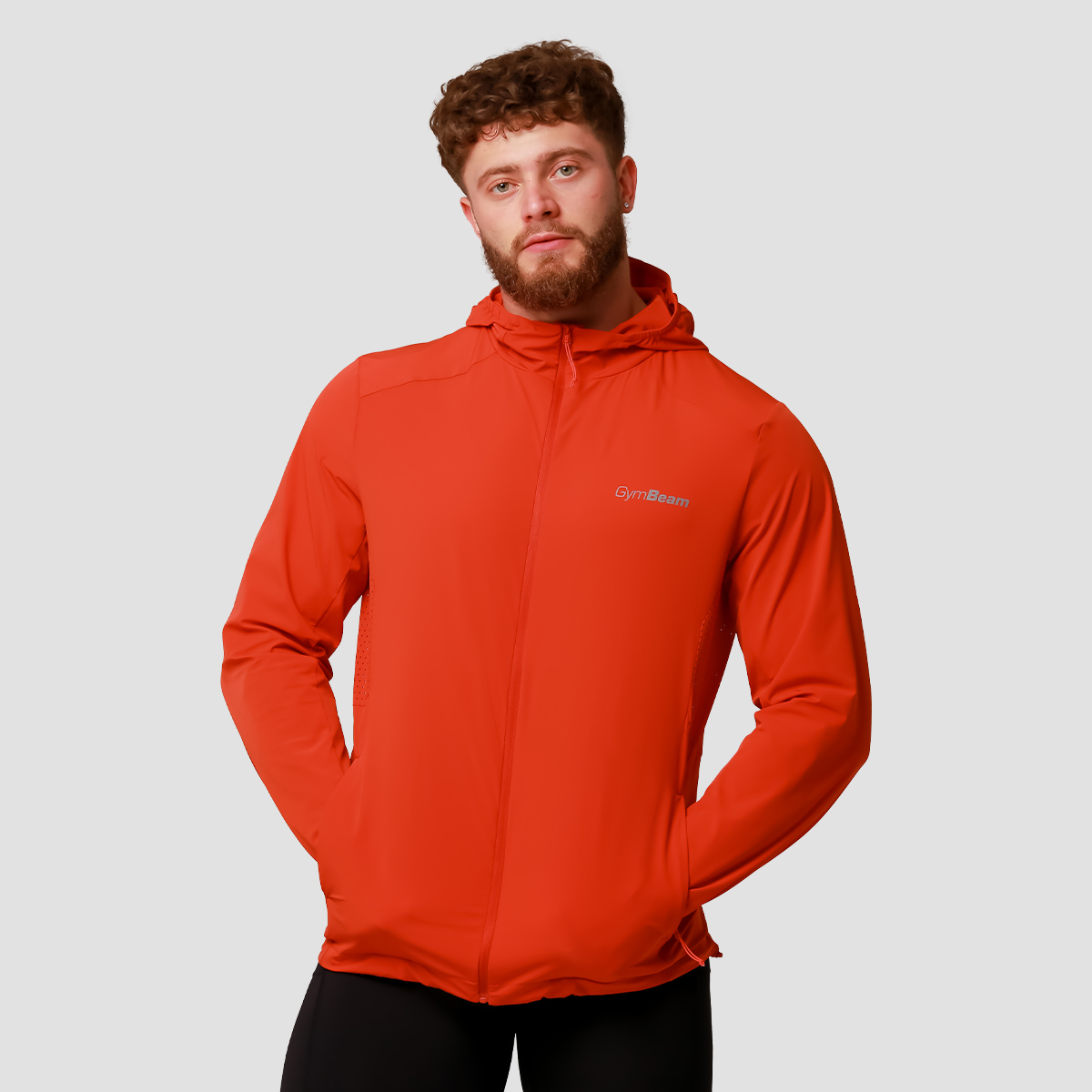 Veste de course Pulse Orange - GymBeam