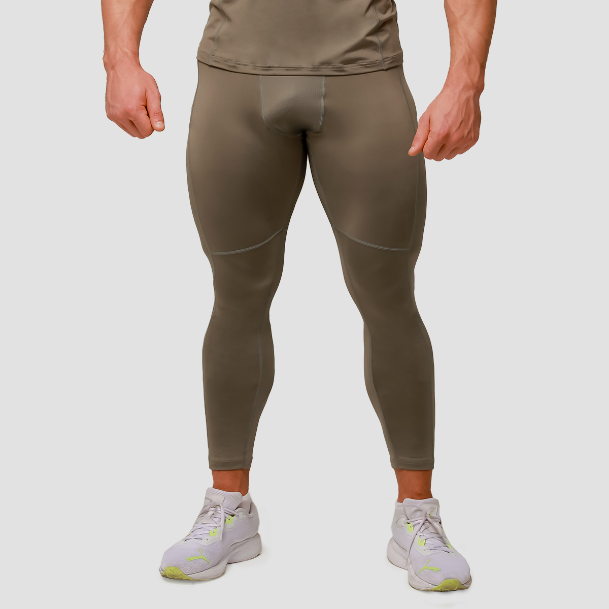 Pulse Running Leggings Vetiver - GymBeam