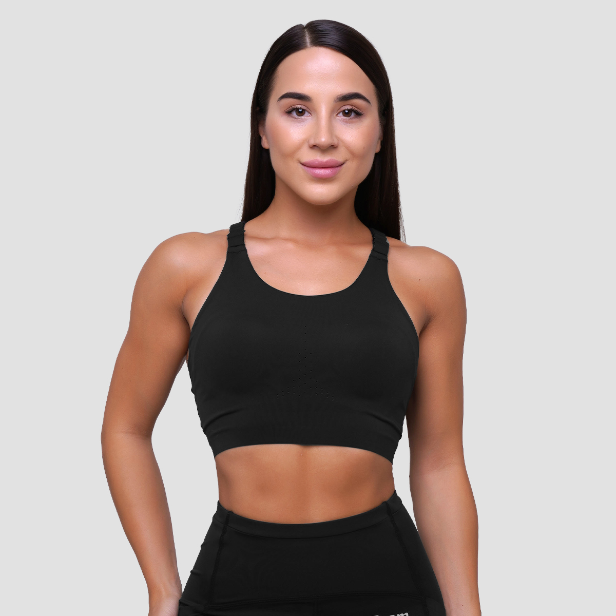 Brassière de sport Pulse, couleur noire - GymBeam.