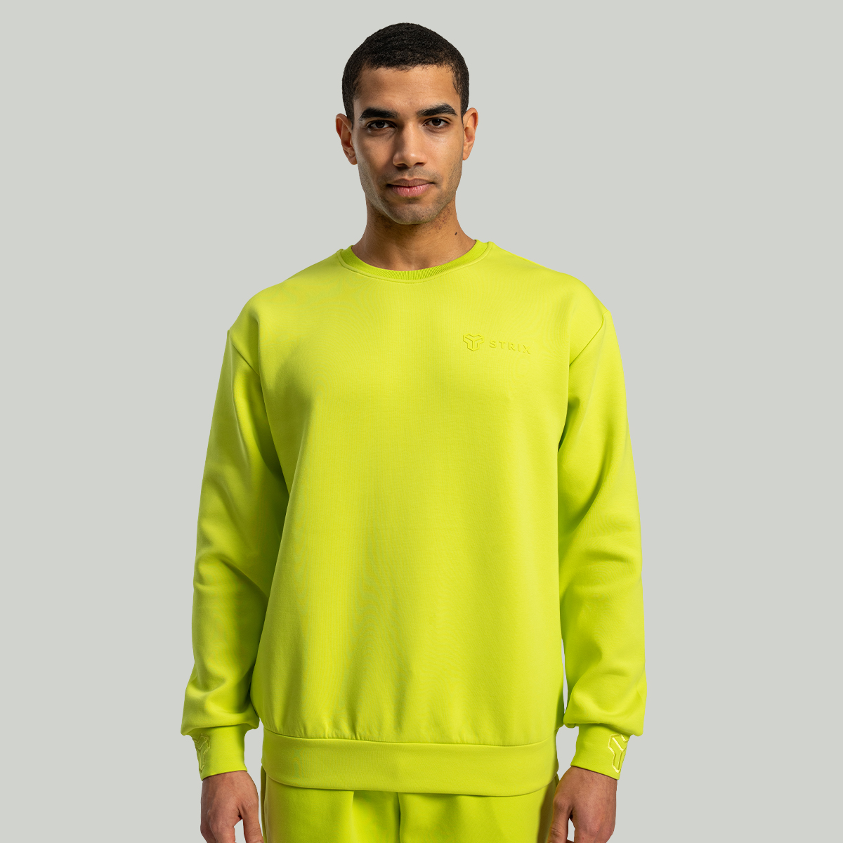 Sweat à capuche vert chartreuse - STRIX