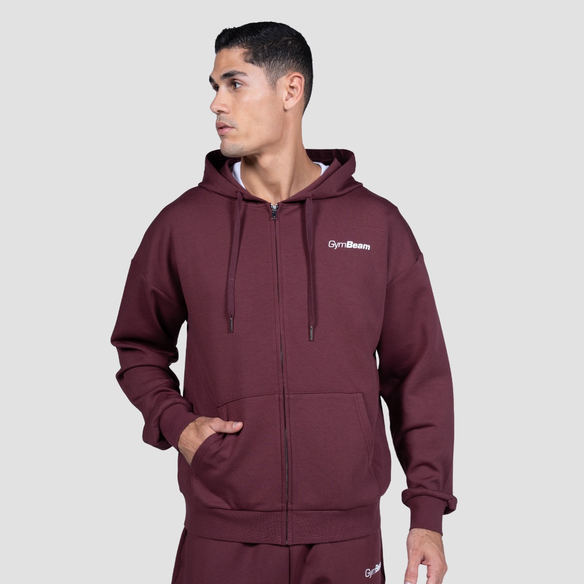 Relay Zip Hoodie Fig – GymBeam