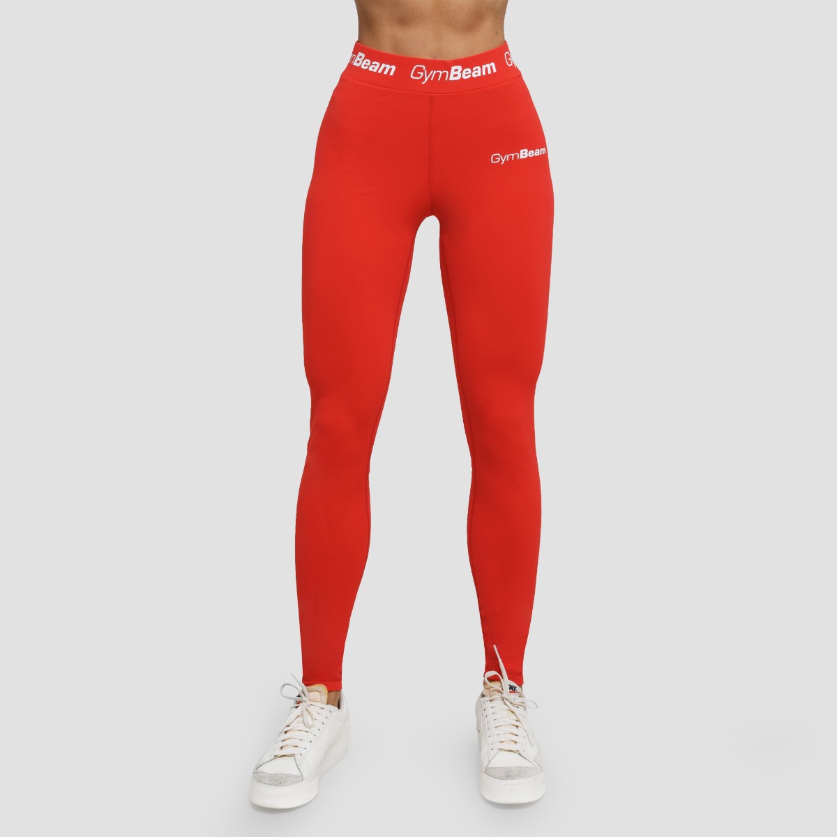 Leggings Simples pour Femmes – Rouge – GymBeam