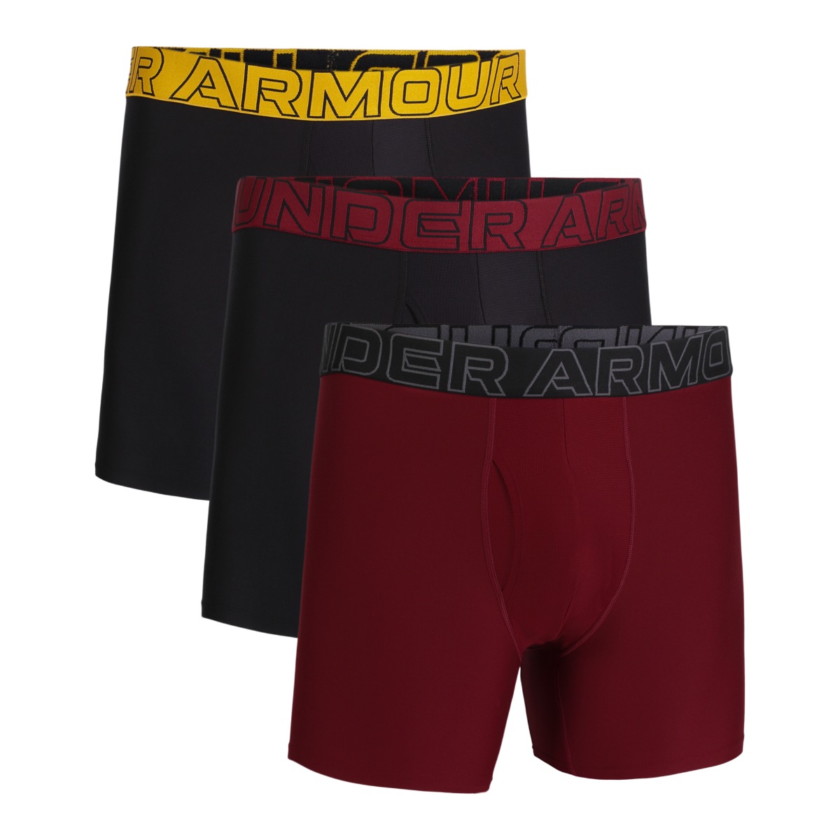 Men‘s boxers M Perf Tech 6in 3pack Red - Under Armour
