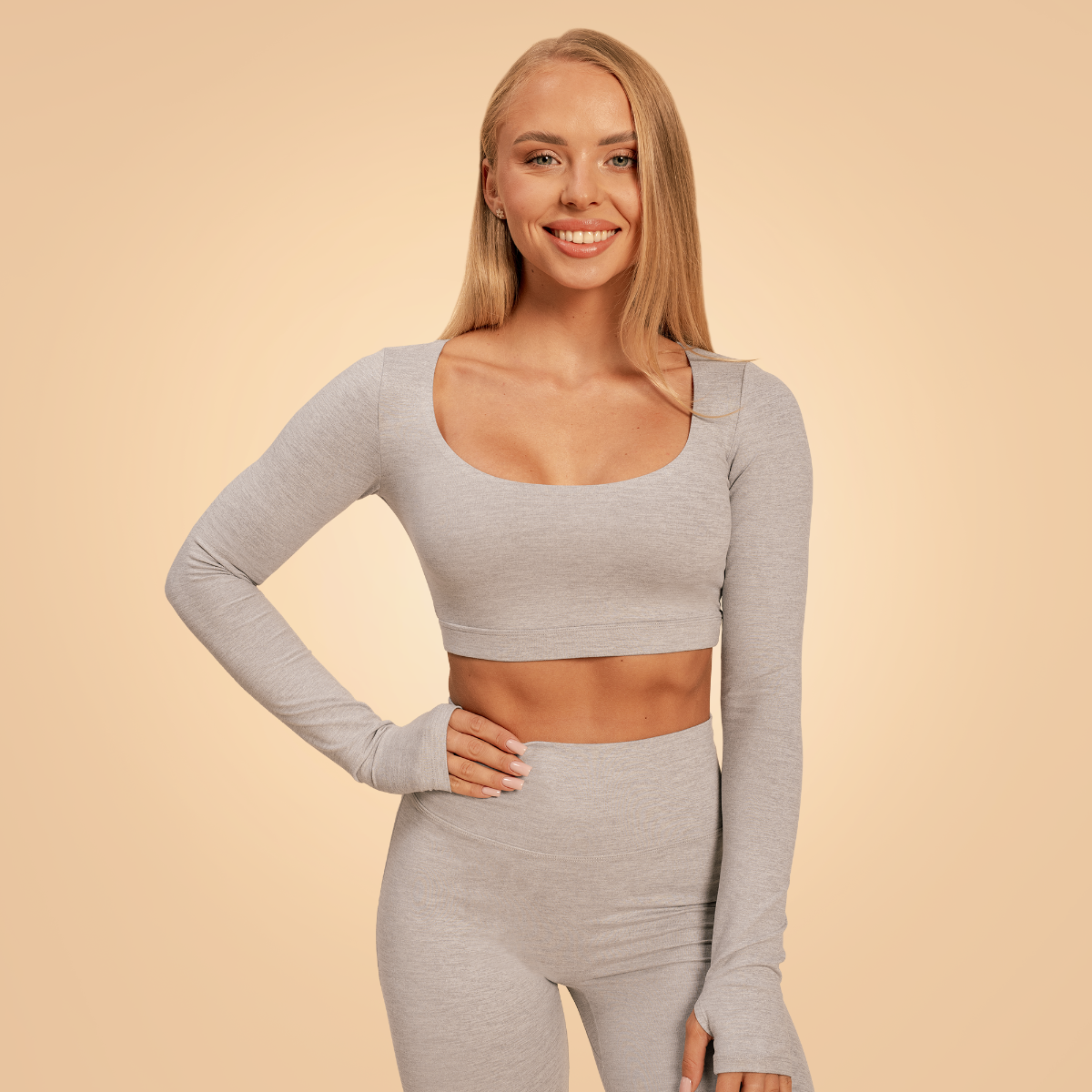 T-shirt de sport pour femmes, modèle "Sense", couleur gris - BeastPink.