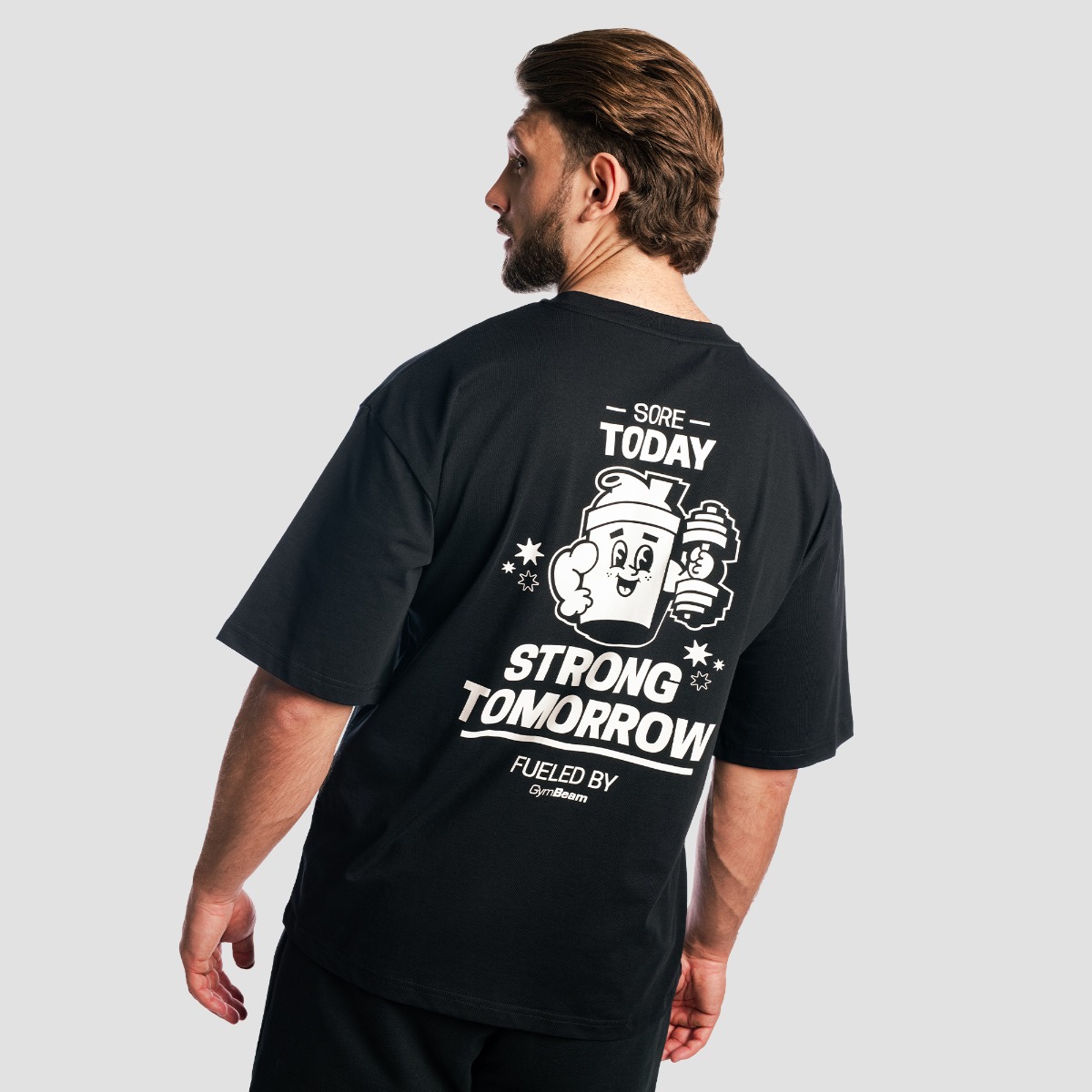 Shaker Boxy T-Shirt Noir - GymBeam