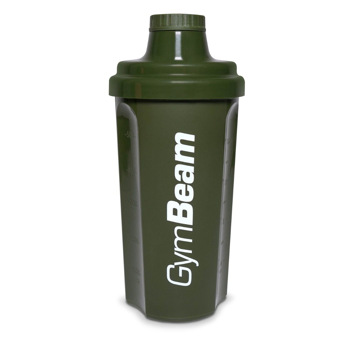 Shaker vert olive, 500 ml - GymBeam.