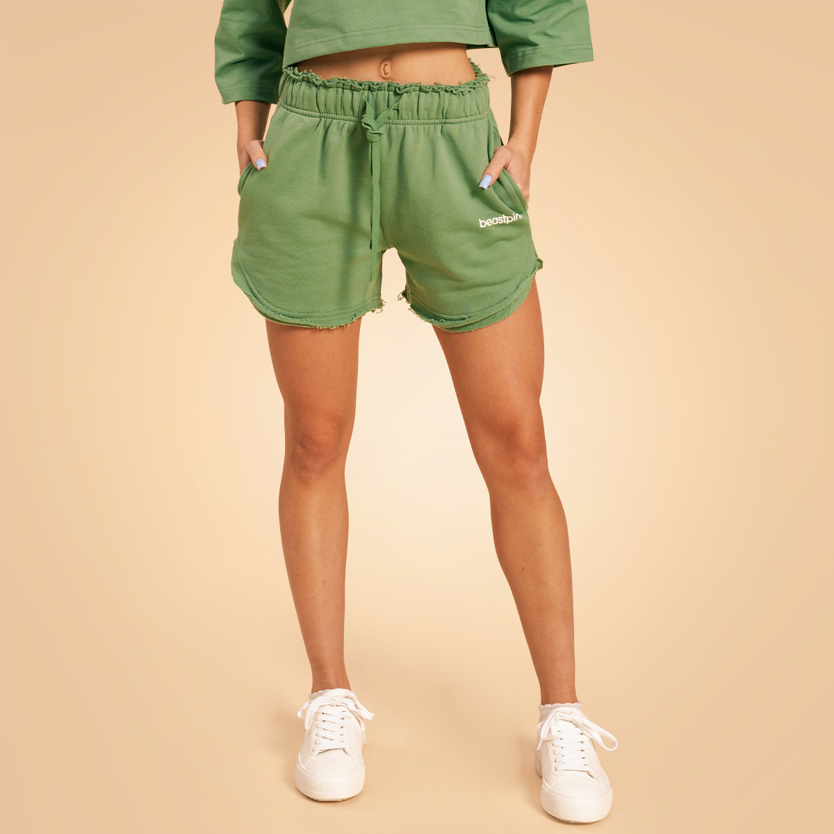 Shorts Serenity pour femmes, couleur Olivine - BeastPink.
