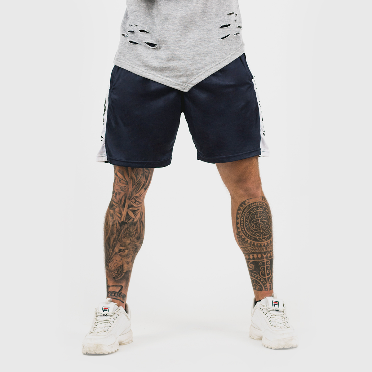 Shorts de sport pour hommes, couleur marine - GymBeam.