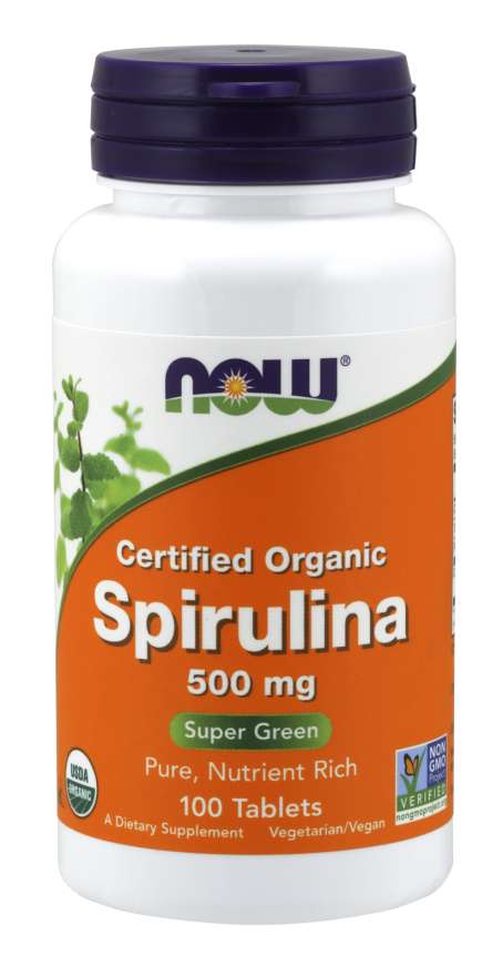 Spiruline 500 mg - NOW Foods.