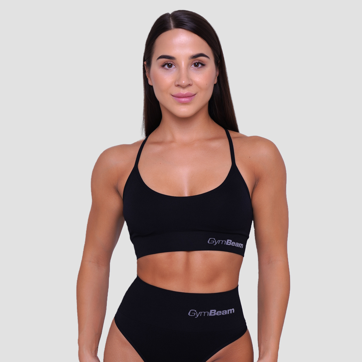 String Bralette Noir - GymBeam