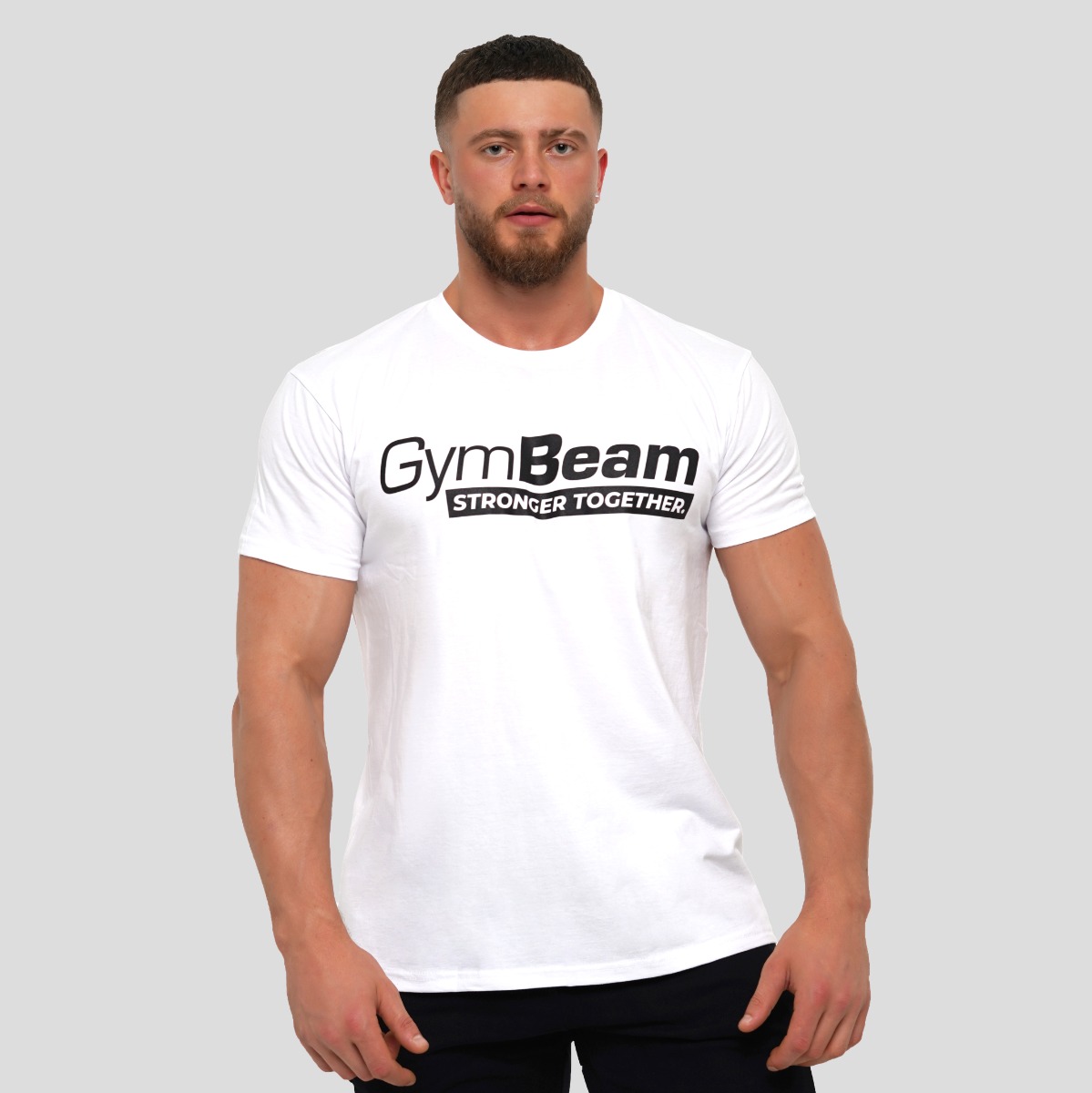 Stronger Together T-shirt Blanc - GymBeam