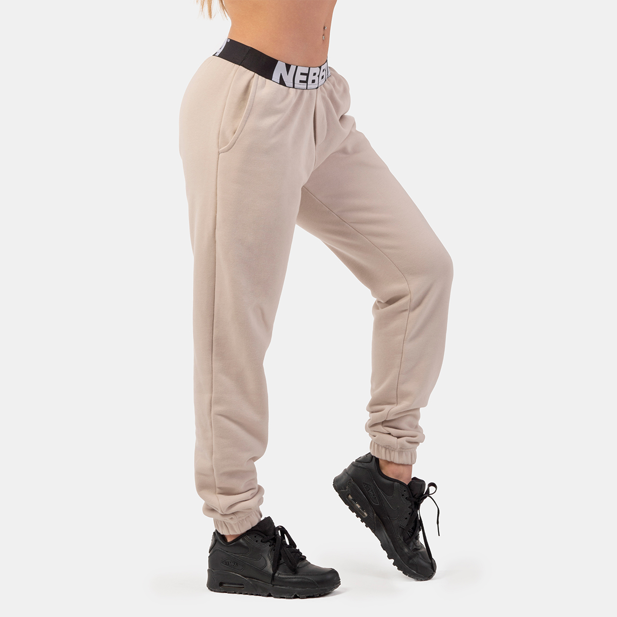 Sweatpants Iconic Mid-Waist Cream - NEBBIA