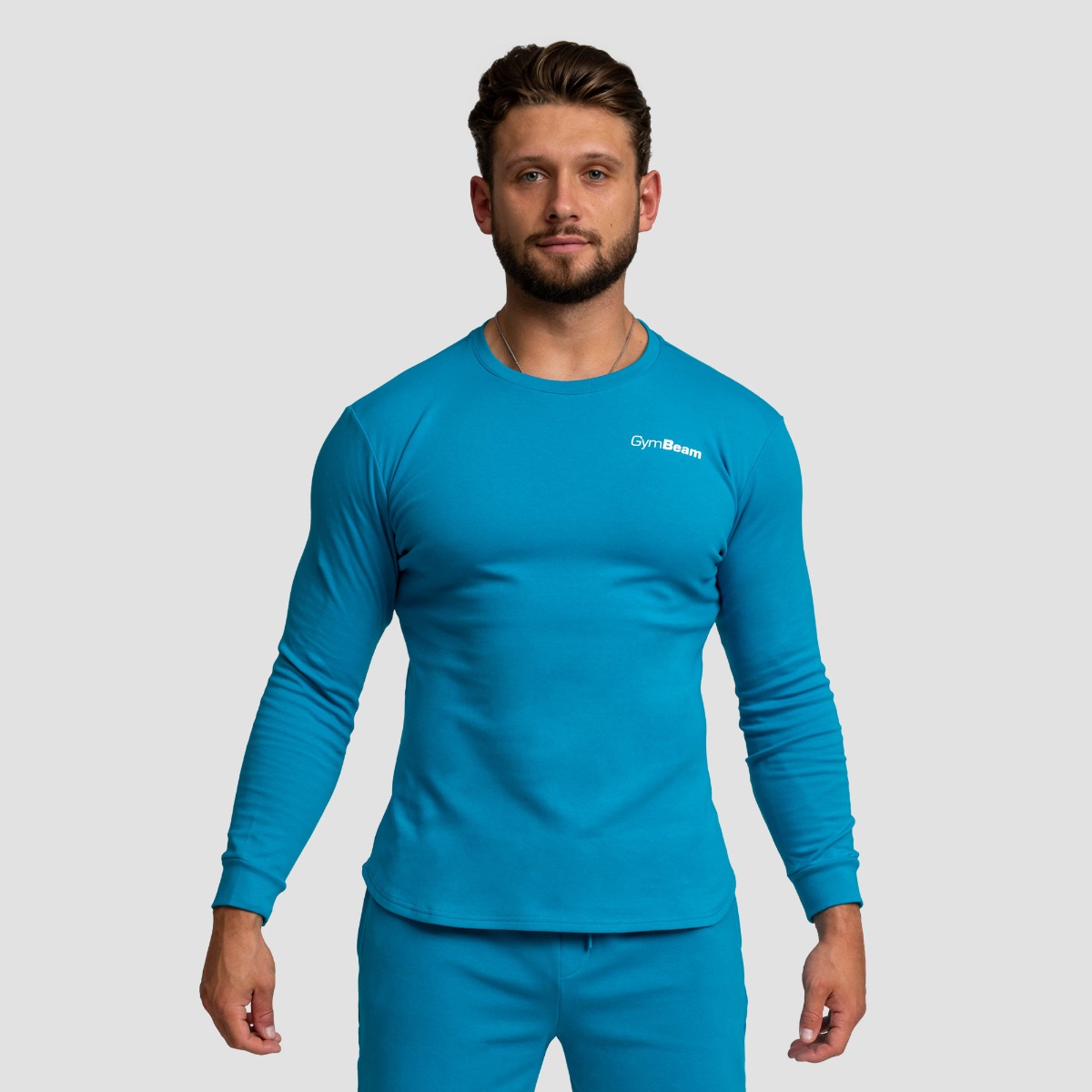 Sweatshirt Limitless, couleur aquamarine – GymBeam.