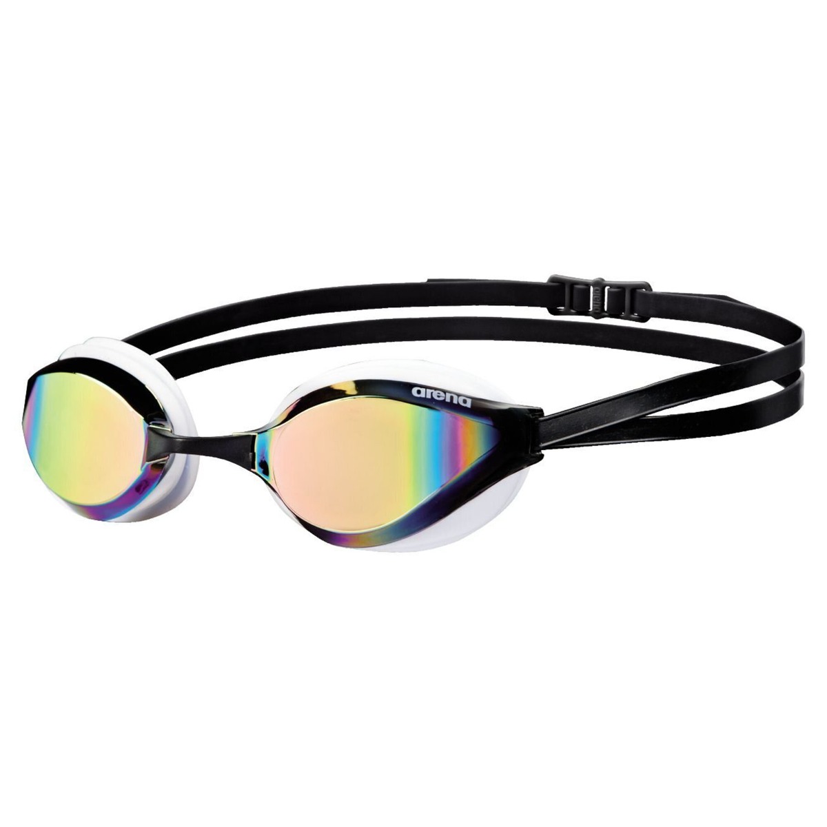 Swimming Goggles Python Mirror Black White - Arena