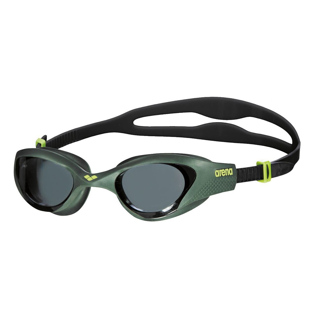 Les lunettes de natation One, couleur vert profond fumé - Arena.
