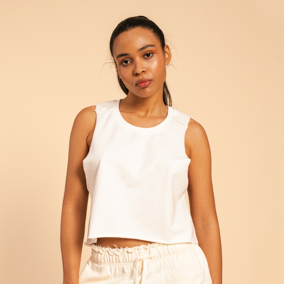 T-shirt Serenity pour femmes, couleur ivoire - BeastPink.