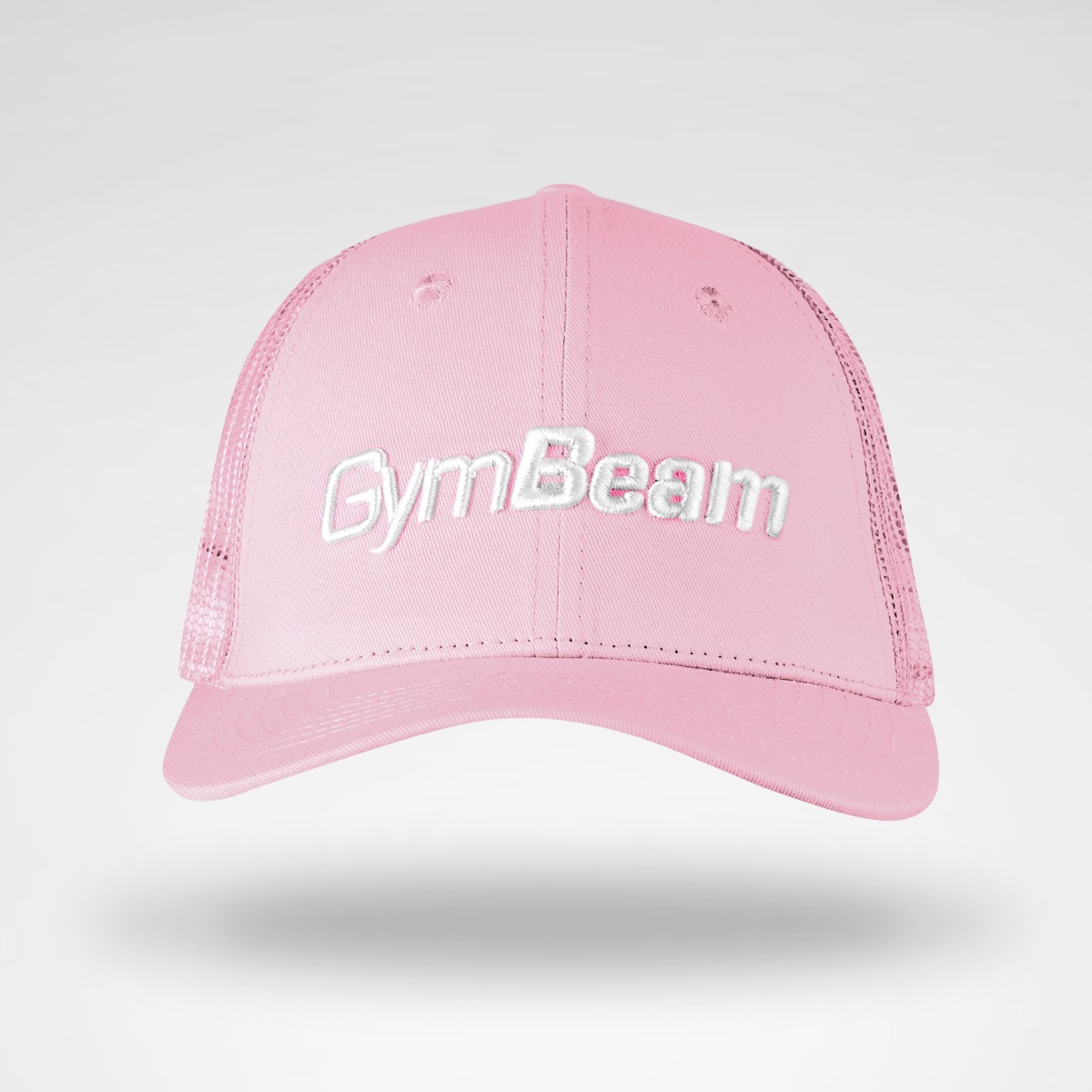 Casquette à panneaux Mesh, couleur rose bébé - GymBeam.