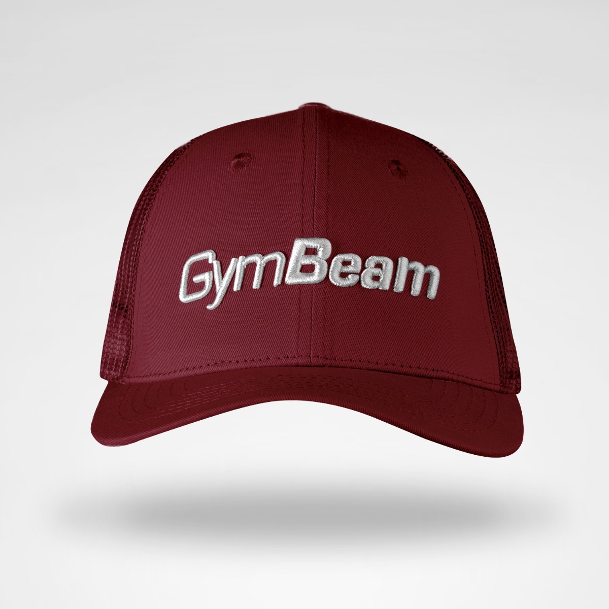 Casquette à panneaux Mesh, couleur bordeaux - GymBeam.