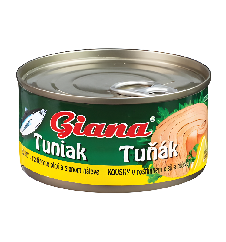 Tuna Chunks In Vegetable Oil And Brine  - Giana