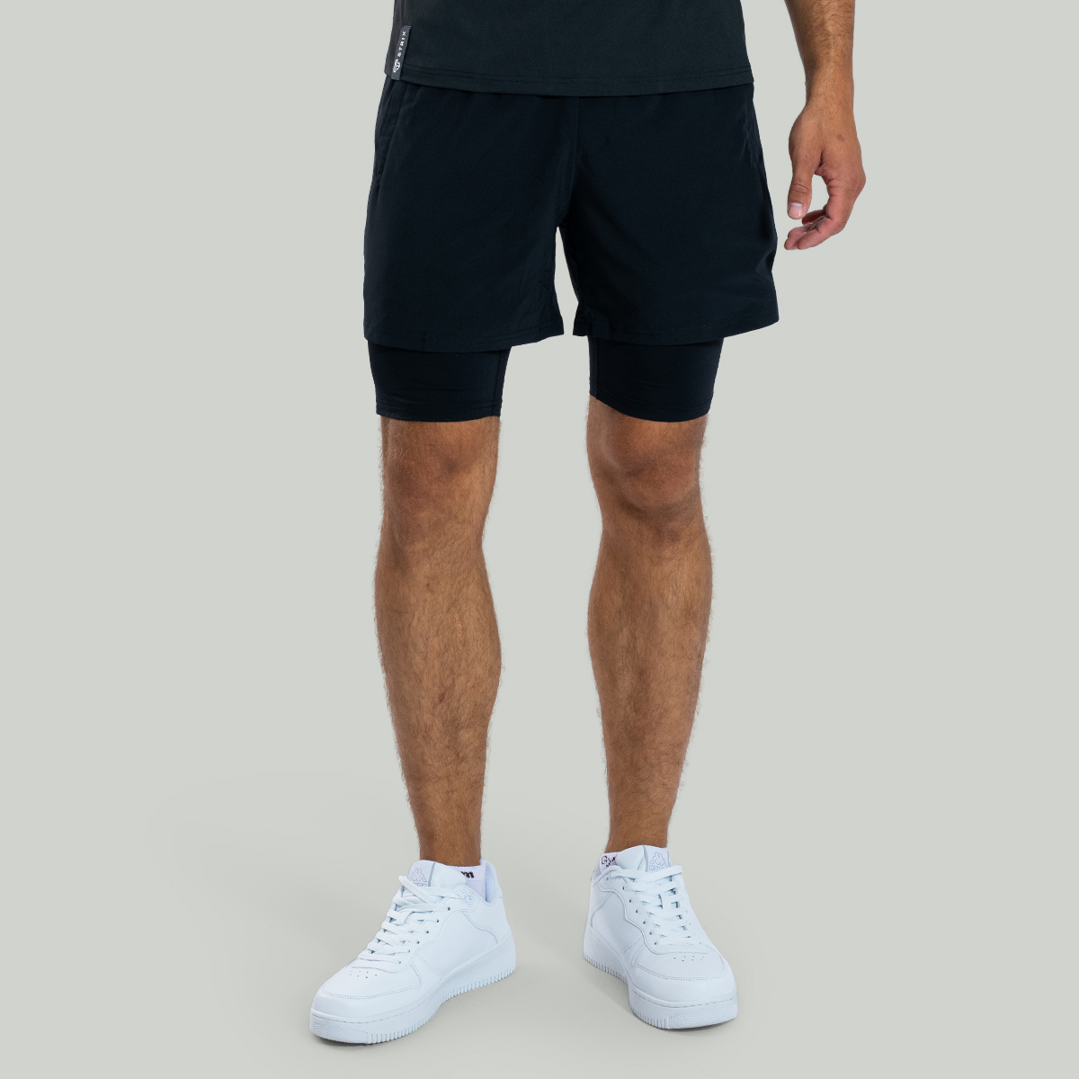 ULTRA 2 en 1 Short Noir - STRIX