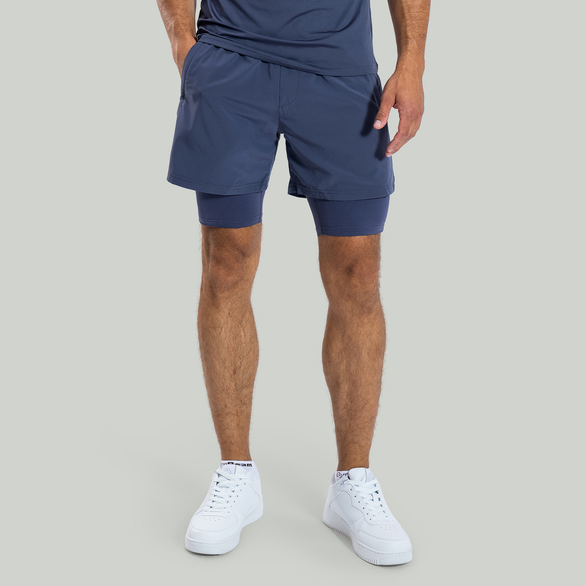 ULTRA 2 en 1 Short Gris Pierre - STRIX