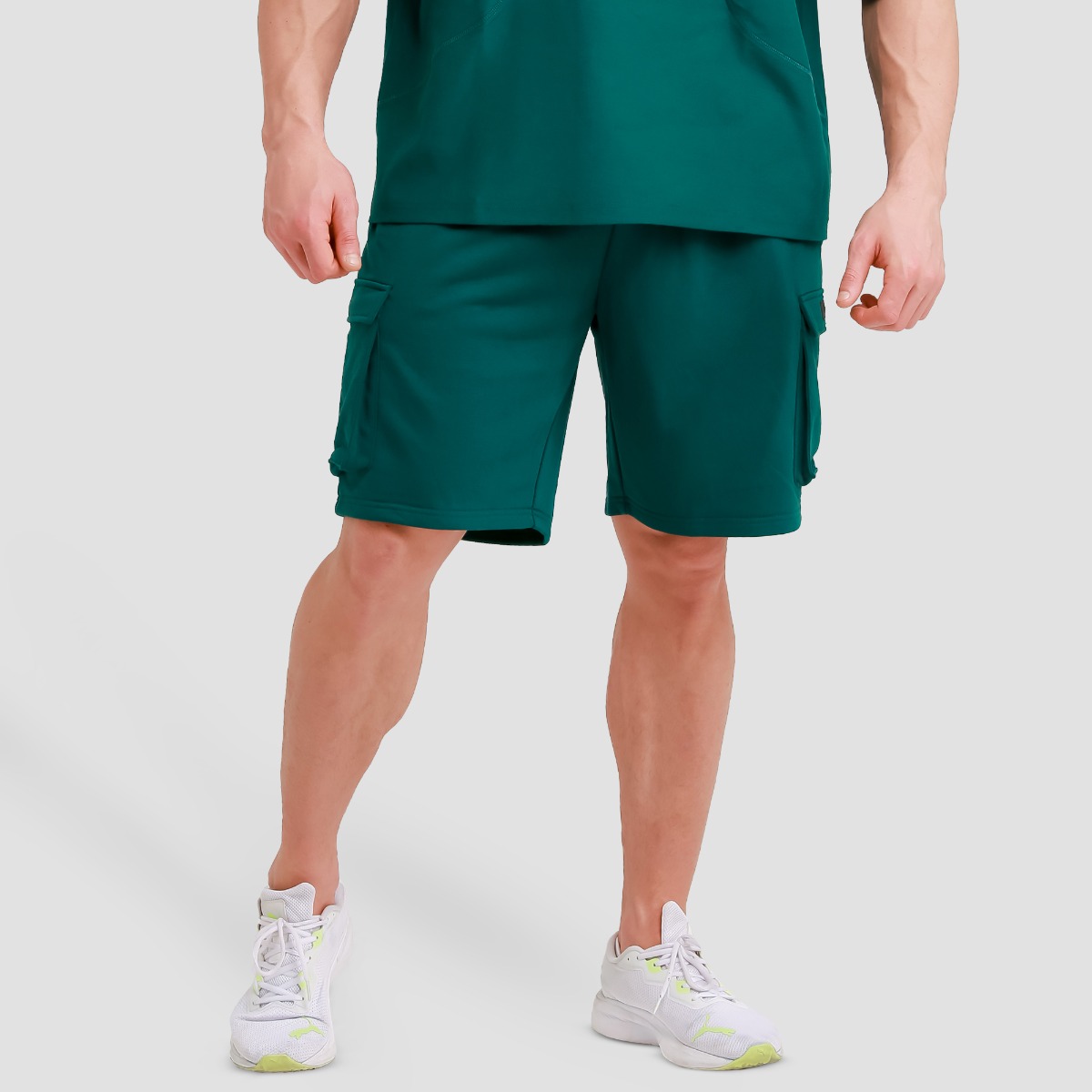 Shorts utilitaires, couleur vert - GymBeam.