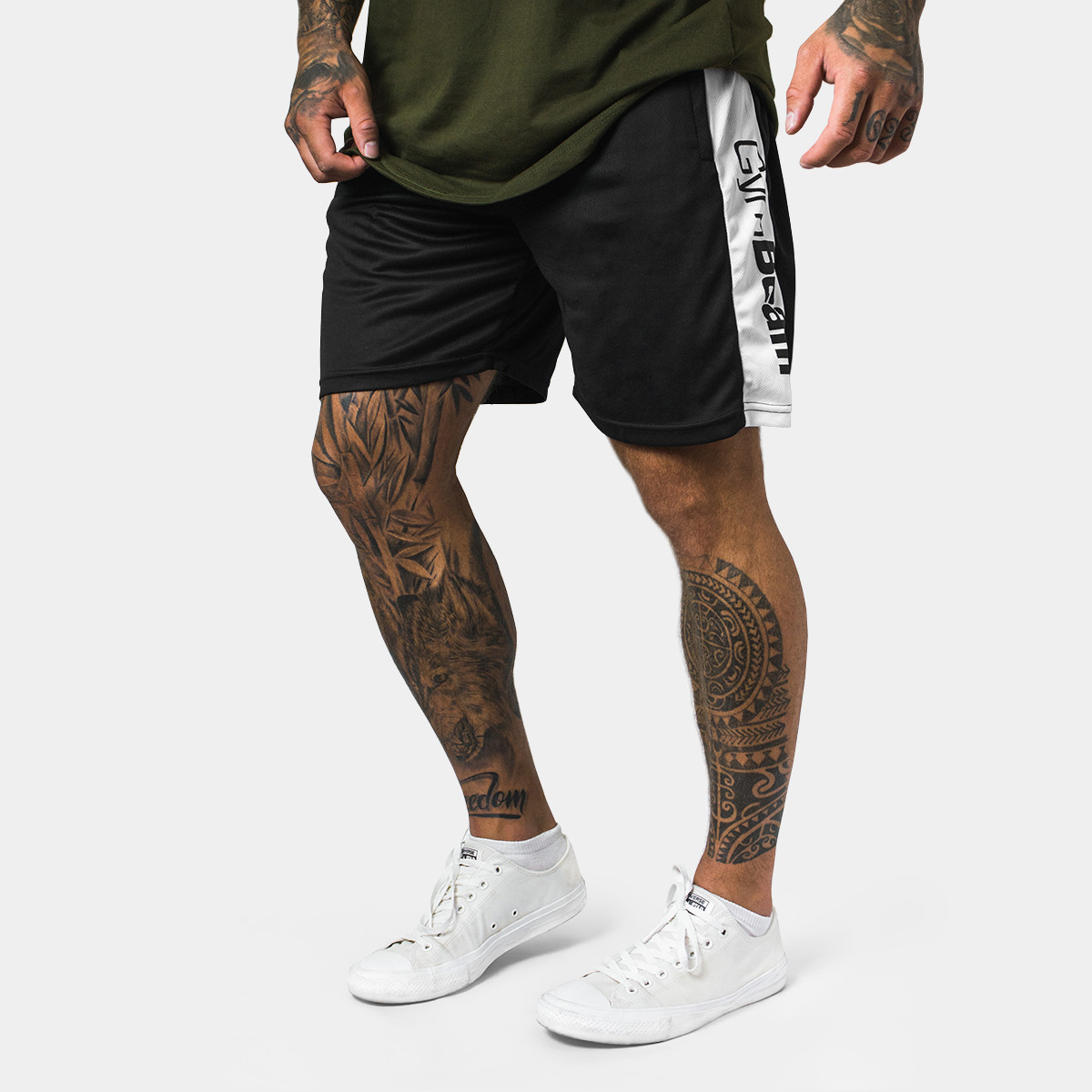 Shorts de sport pour hommes, couleur noire - GymBeam.