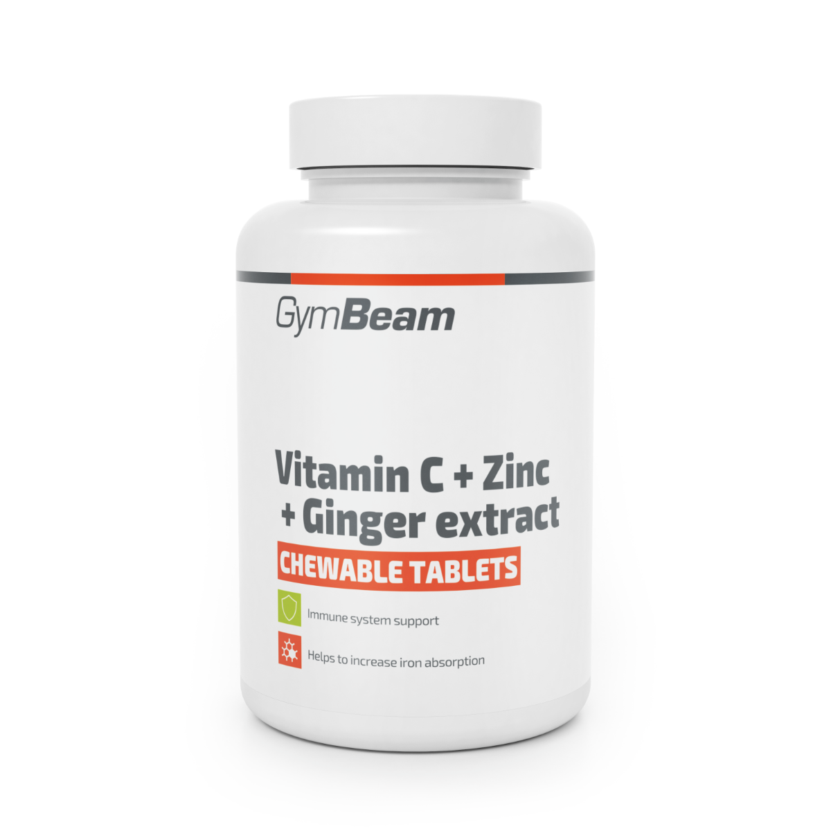Vitamine C à croquer + Zinc + Extrait de gingembre - GymBeam.