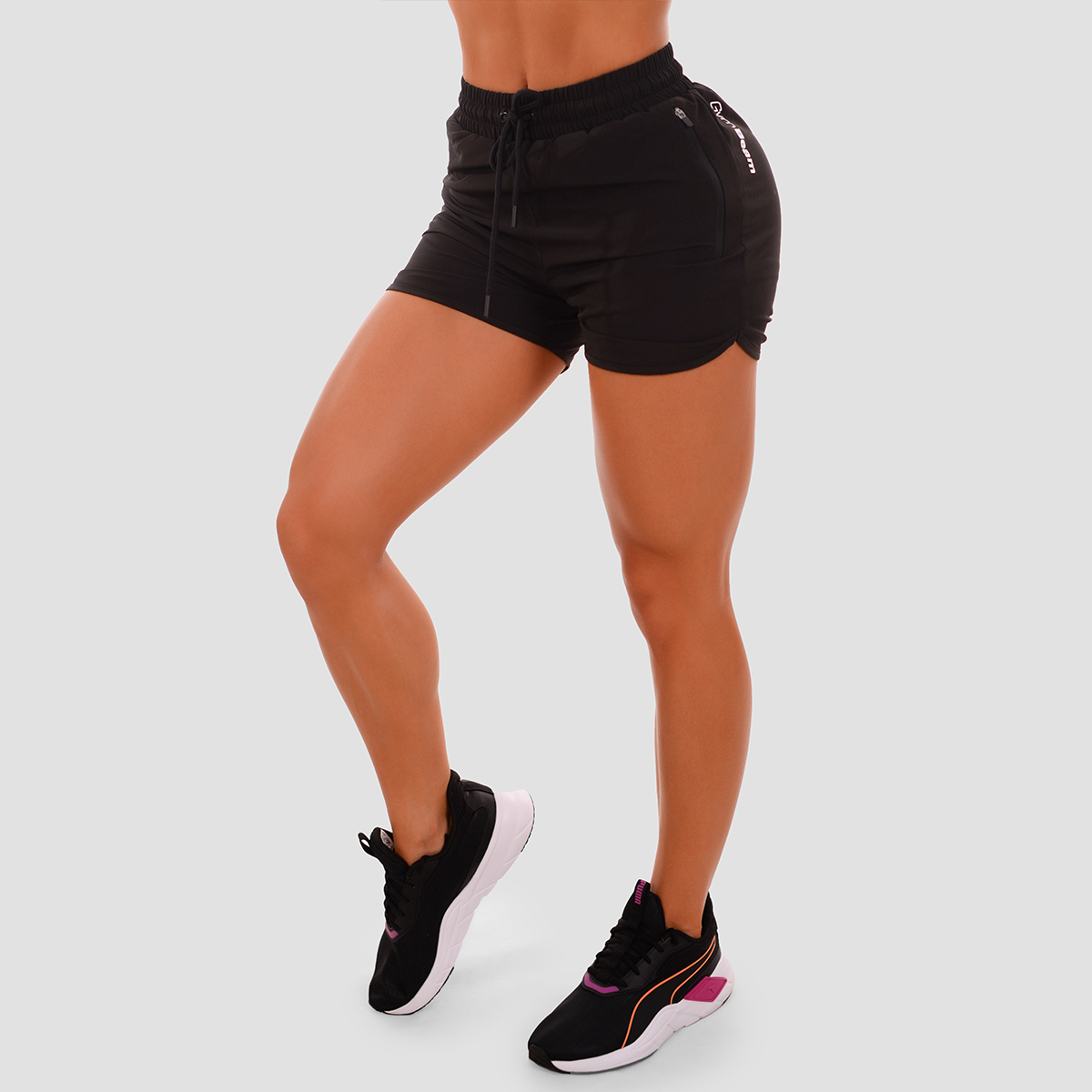 Shorts de sport TRN pour femmes – Noir – GymBeam.