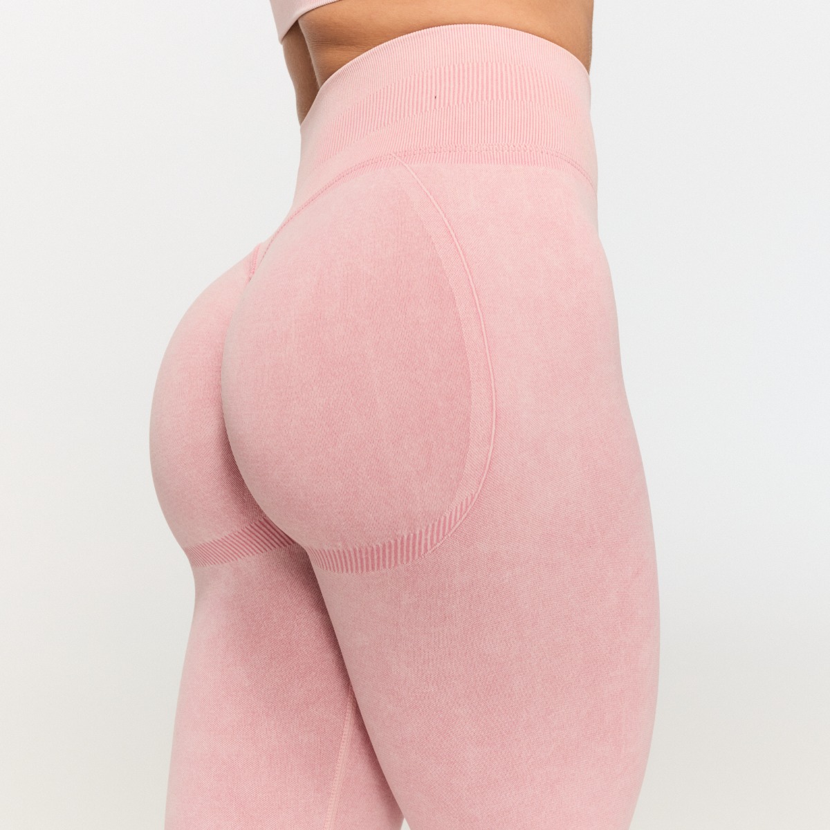 Leggings sans coutures "Fierce" pour femmes, couleur rose baby – GymBeam.
