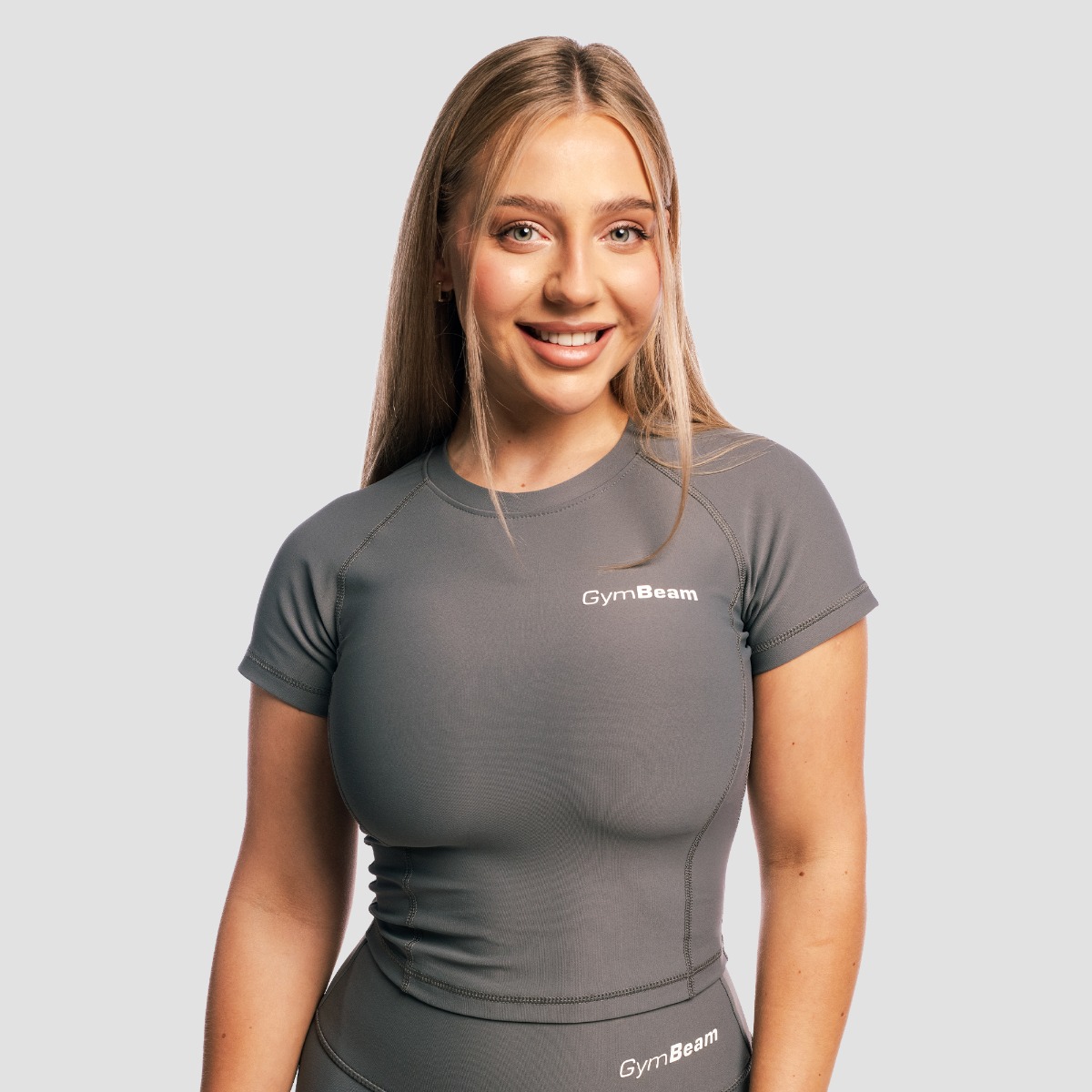 T-shirt technique pour femmes Core Top Carbon - GymBeam.