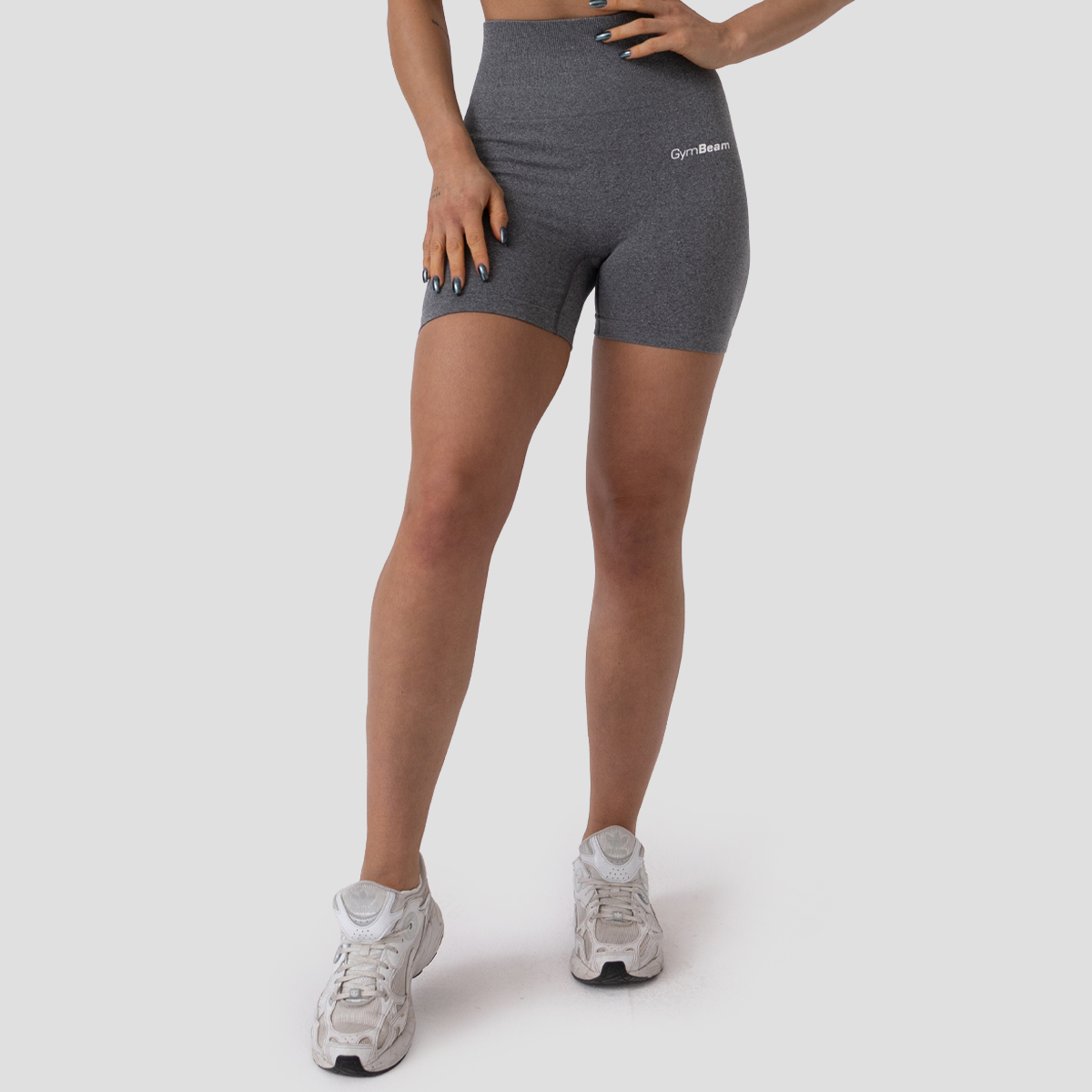 Shorts pour femmes FLO, couleur gris - GymBeam.