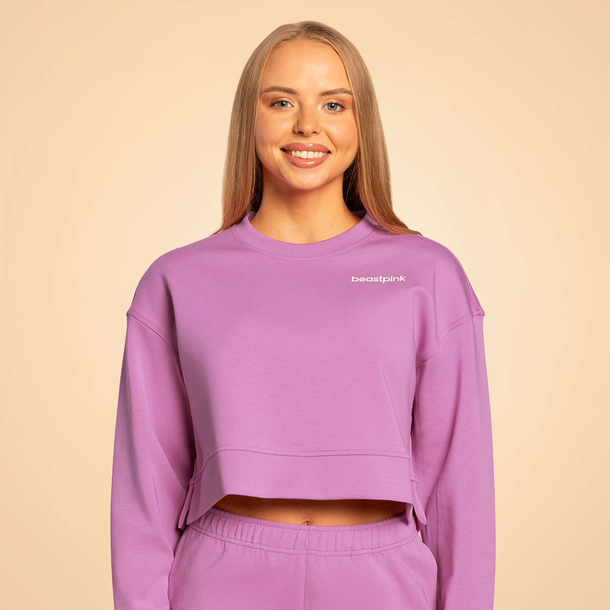 Sweatshirt pour femmes, modèle Grace, couleur violet – BeastPink.