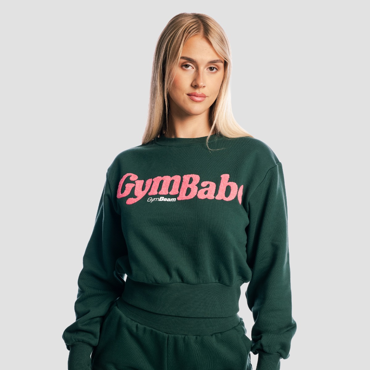 Women's GymBabe Jumper Forest - GymBeam