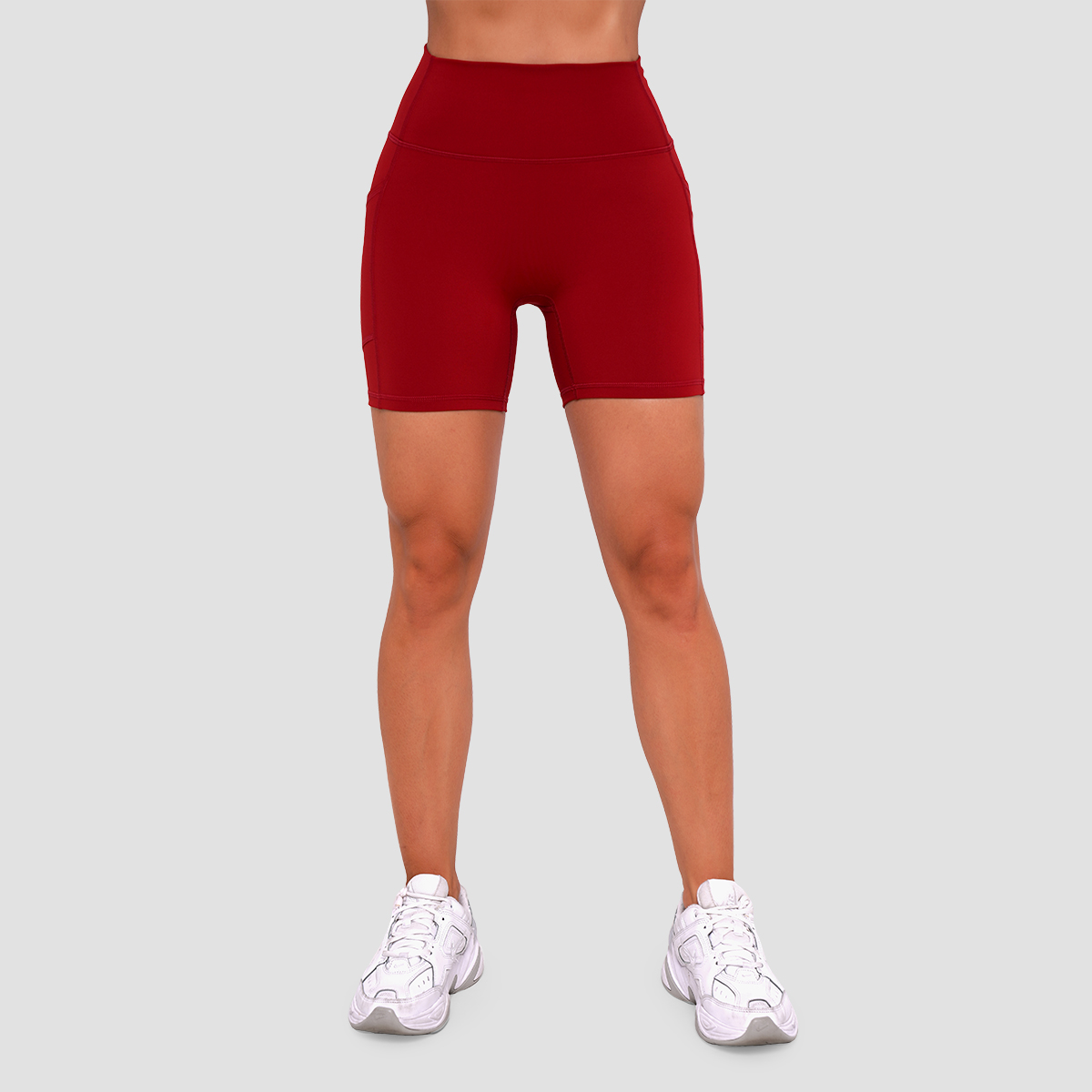 Shorts pour femmes Ignite, couleur rouge foncé - GymBeam.