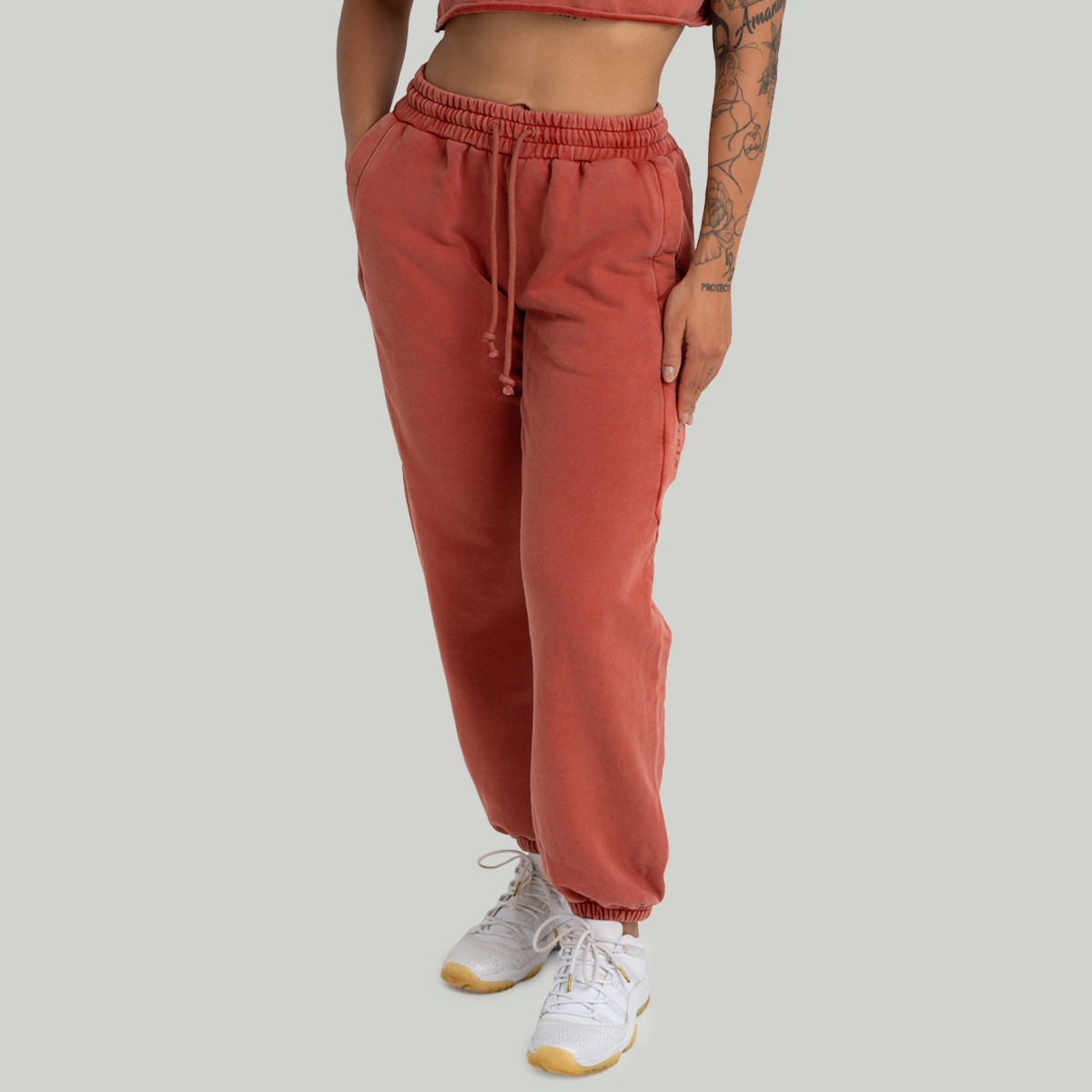 Pantalon de jogging délavé pour femmes, couleur Terra - STRIX.
