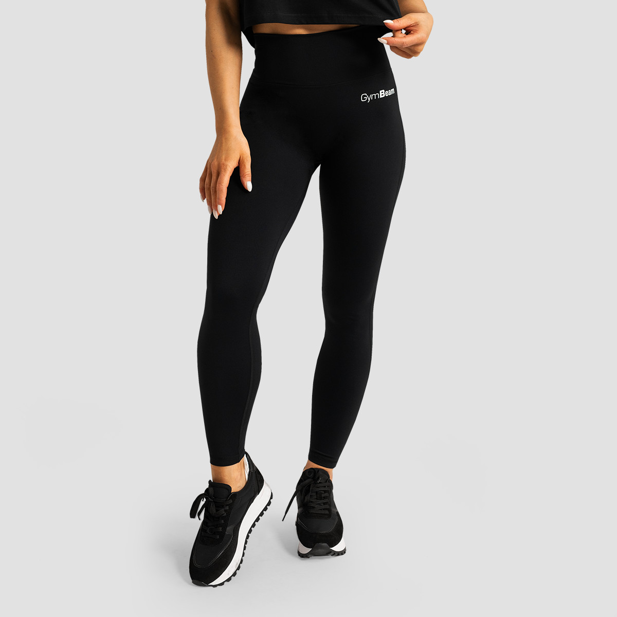 Legging taille haute "Limitless" pour femmes, couleur noire - GymBeam.