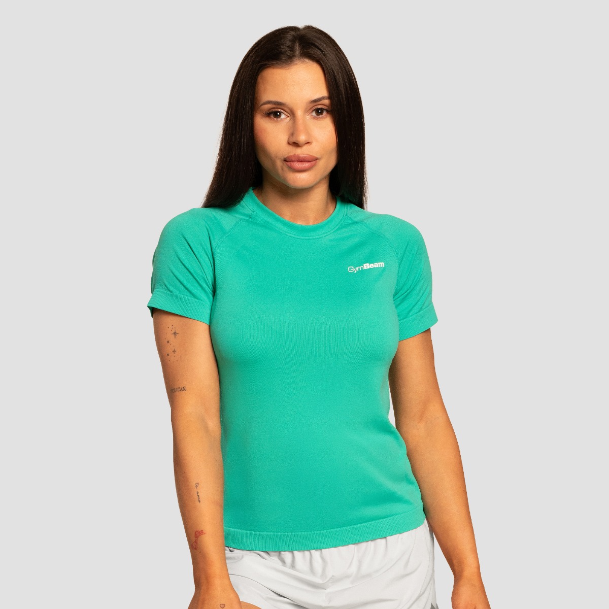 T-shirt de course Pulse X pour femmes, couleur vert - GymBeam.
