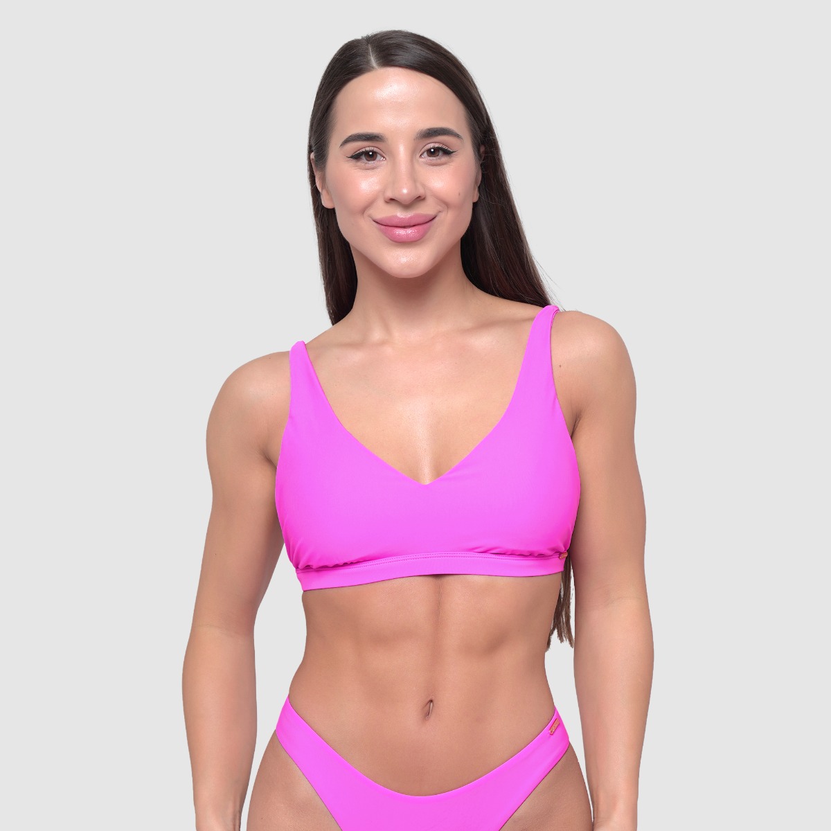Maillot de bain deux pièces pour femmes, couleur rose - GymBeam.