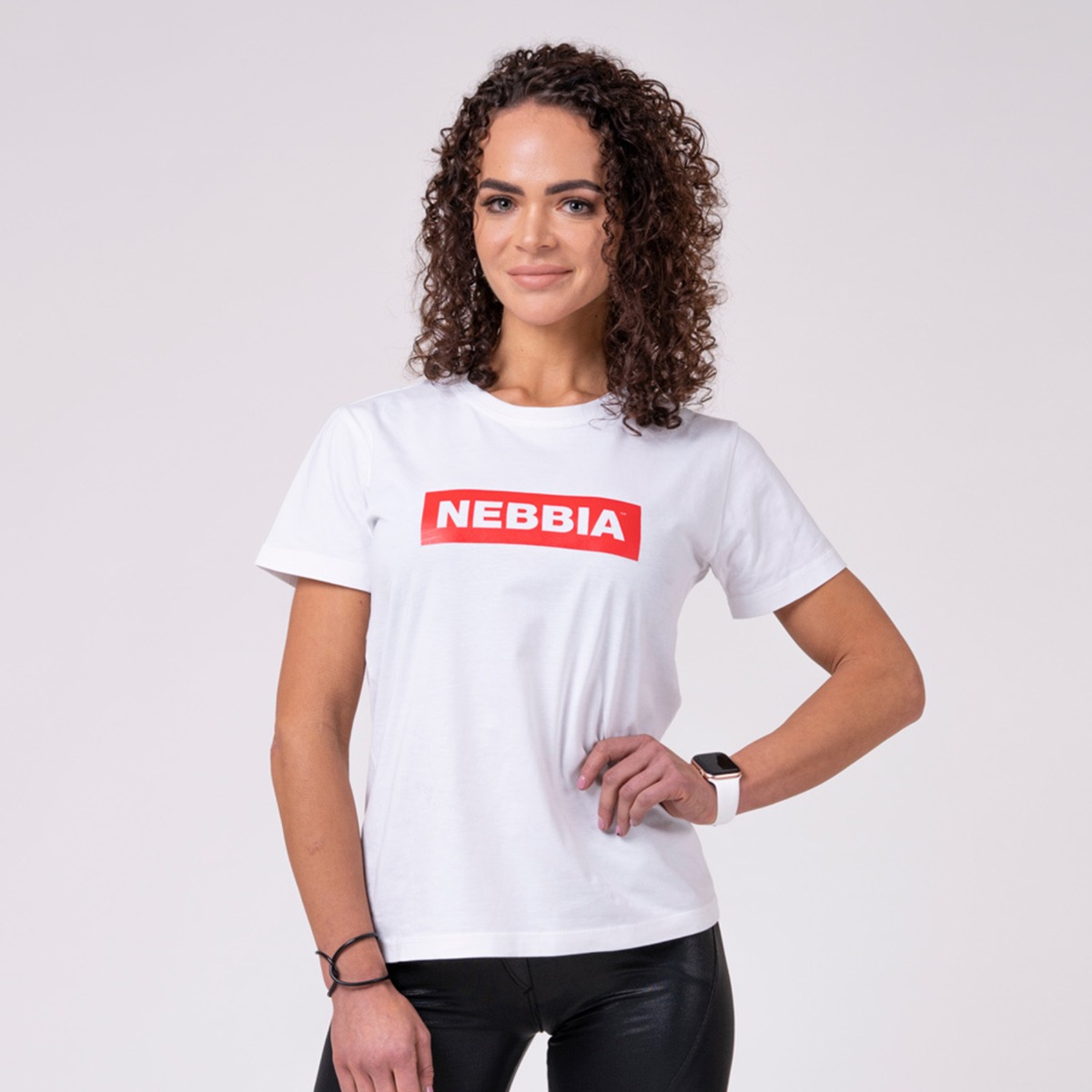 Women‘s T-shirt Basic White - NEBBIA