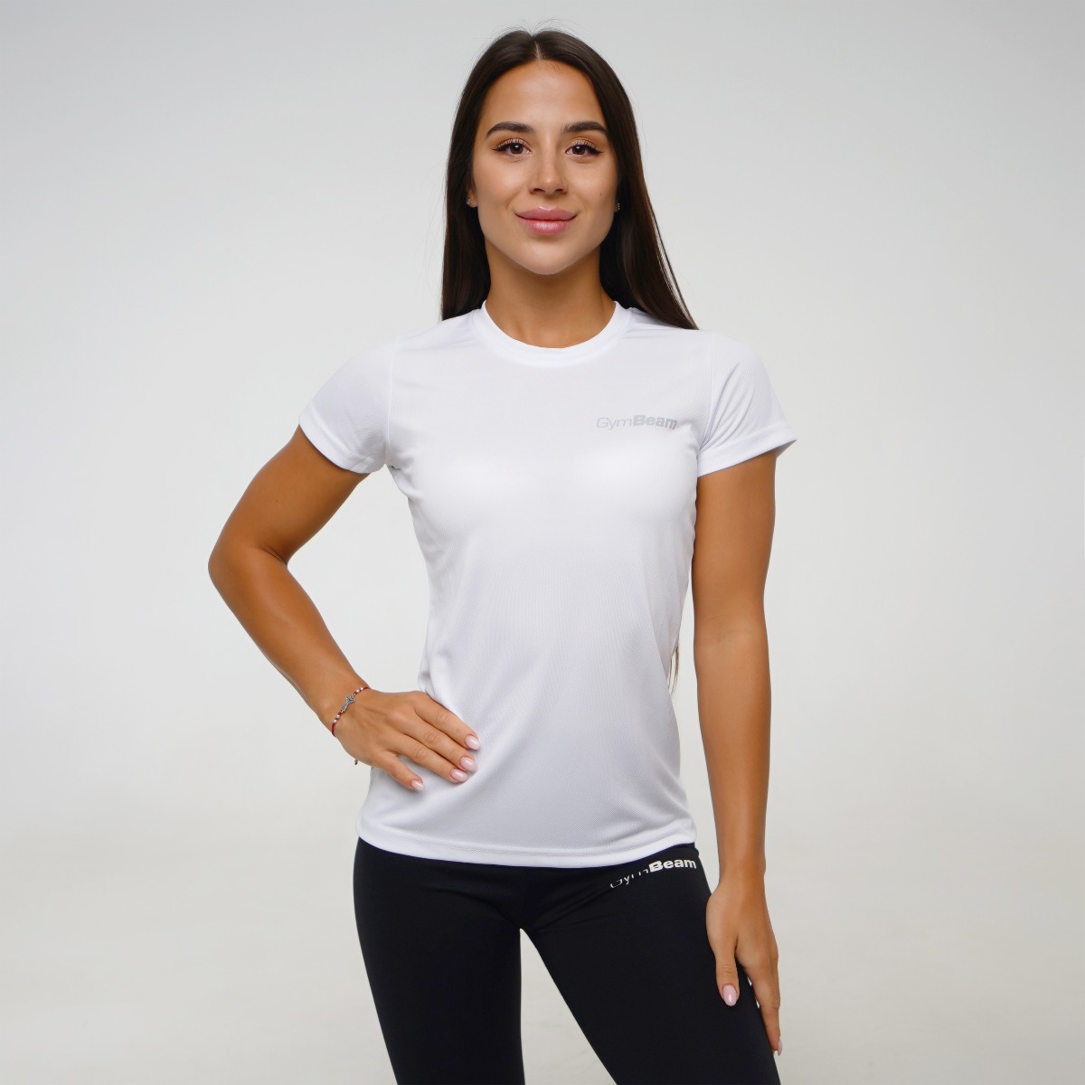 T-shirt pour femmes TRN, couleur blanche - GymBeam.