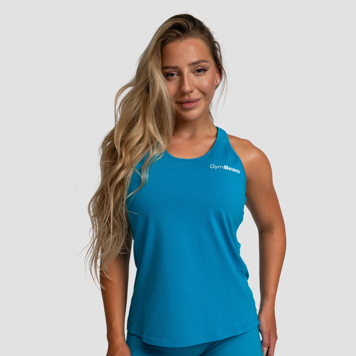 T-shirt sans manches Limitless pour femmes – Aquamarine – GymBeam.
