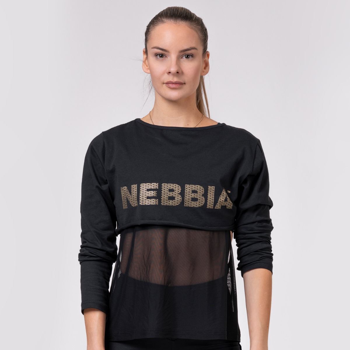 Women‘s Top Intense Mesh black - NEBBIA