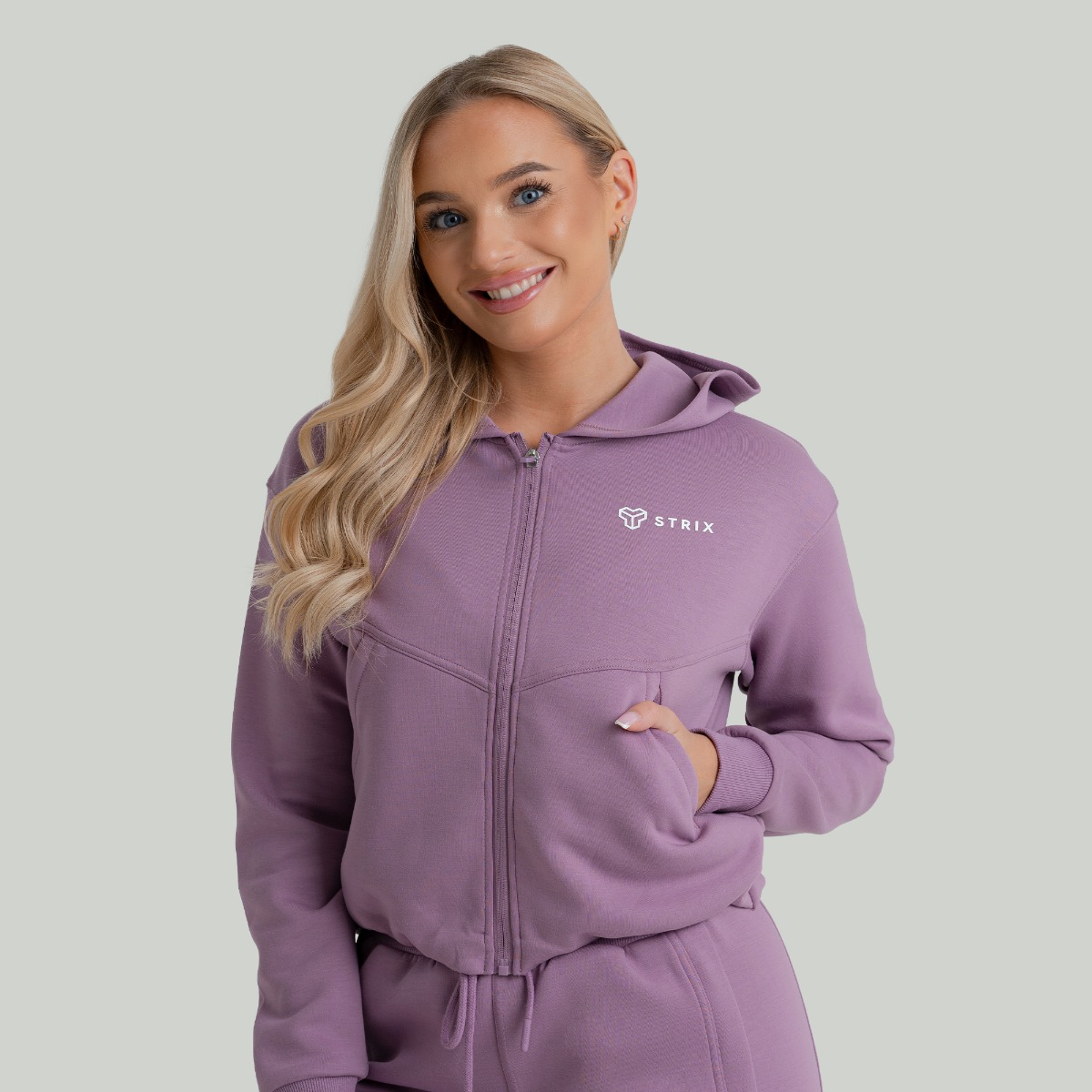 Sweat à capuche zippé pour femmes, modèle Orchid – STRIX.