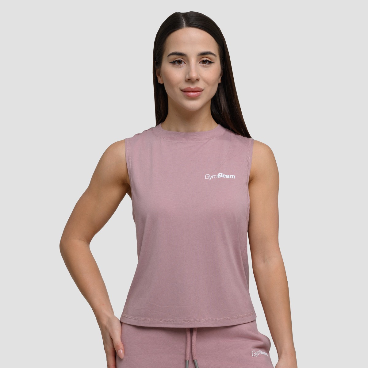 T-shirt Agile pour femmes, couleur Woodrose - GymBeam.