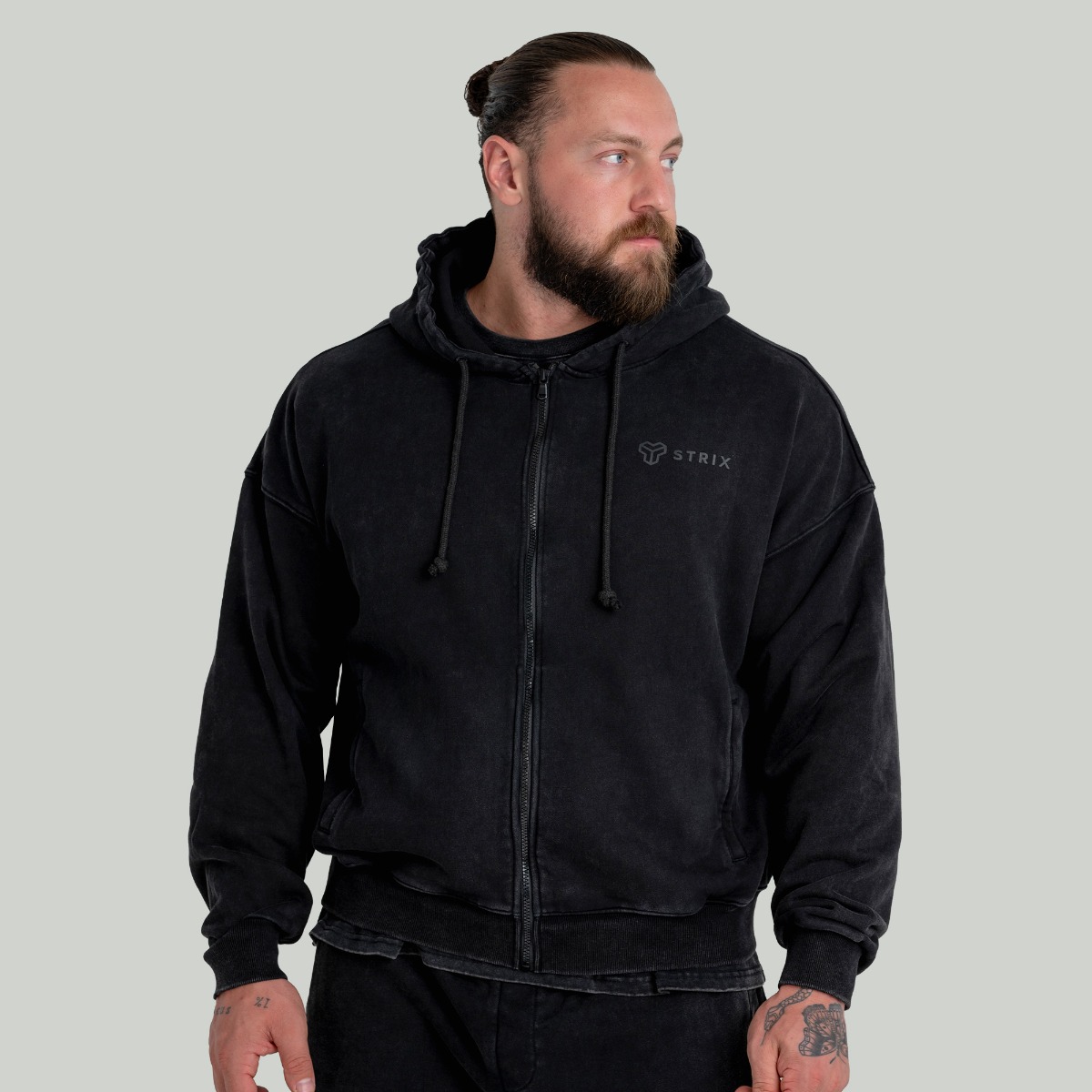 Sweat à capuche noir – STRIX