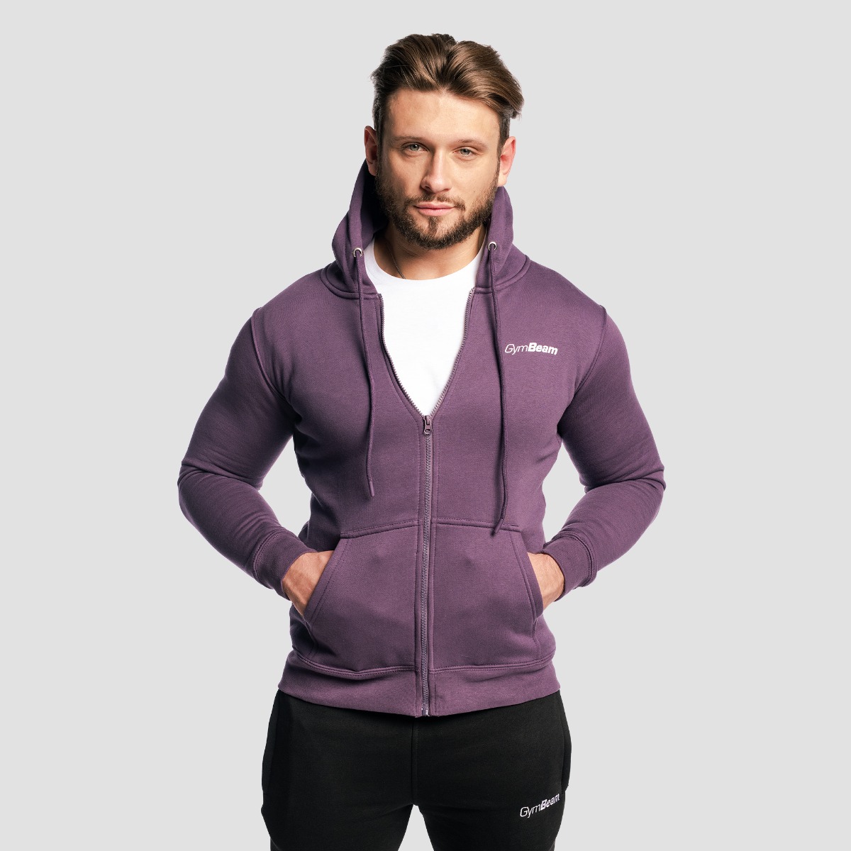 Sweat à capuche Zipper Obsidian - GymBeam