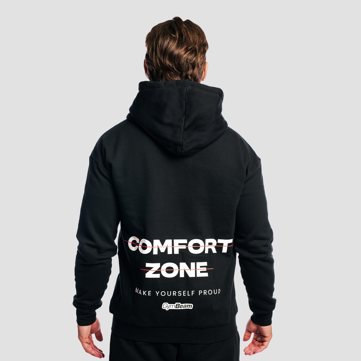 Zone Zip Up Hoodie Noir - GymBeam
