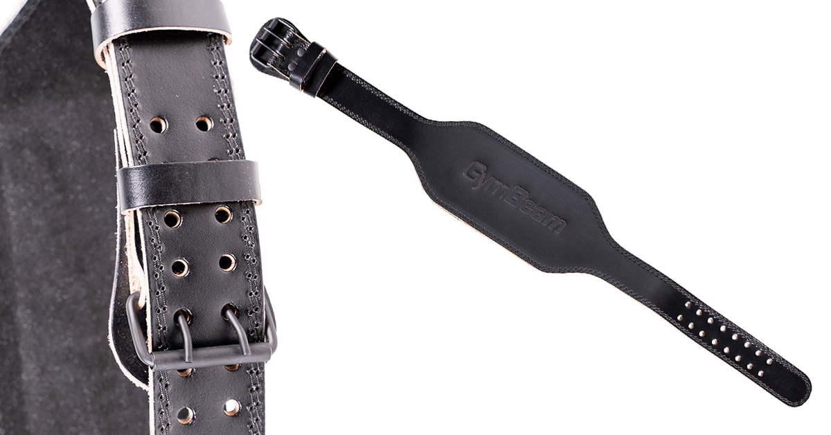 Ceinture de musculation en cuir pleine longueur - Noir - GymBeam