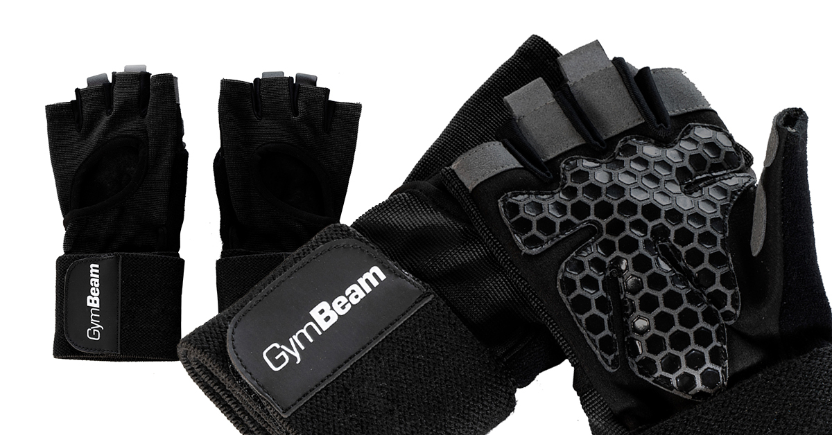 Gants de fitness pour femmes Guard Black - GymBeam